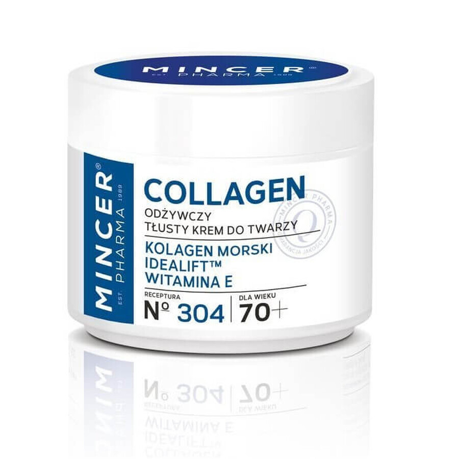Mincer Pharma Collagen 70+ Pflegende fettige Gesichtscreme Nr.304, 50 ml