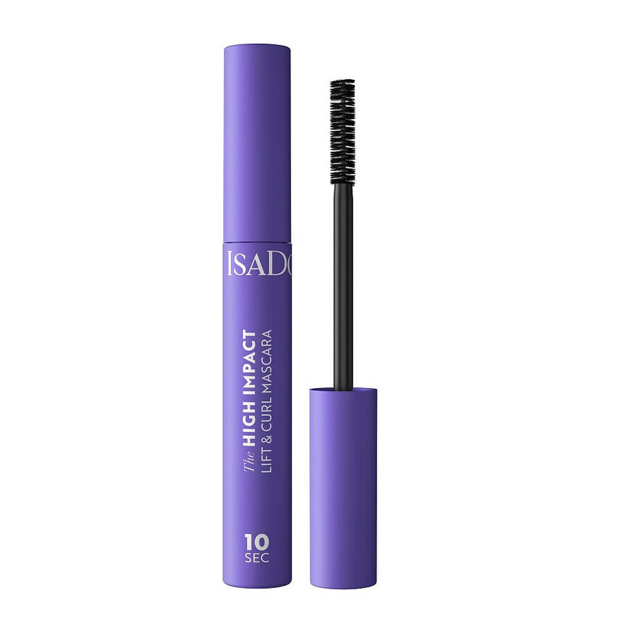 Isadora 10 Sec High Impact Lifting and Curling Mascara 02 Intense Black, 9 ml