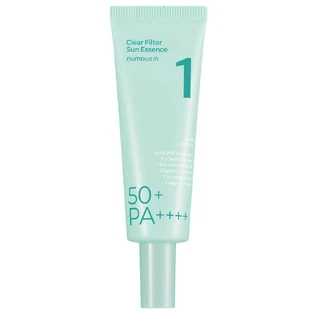 Numbuzin No.1 Esencia Solar Filtro Transparente SPF50+ Esencia Solar Hidratante para el Rostro, 50 ml