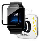 Wozinsky Watch Glass verre hybride pour Realme Watch 2 noir
