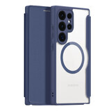 Dux Ducis Skin X Pro hoesje voor Samsung Galaxy S24 Ultra met MagSafe en flip cover - blauw