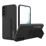 Wozinsky Kickstand Case étui en silicone avec support pour Samsung Galaxy S22+ noir