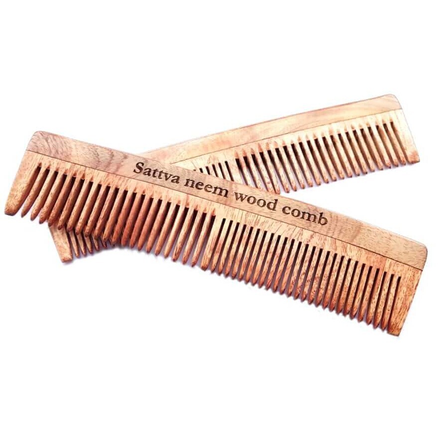 Sattva Neem Holz Kamm Neem Holz Kamm 19cm