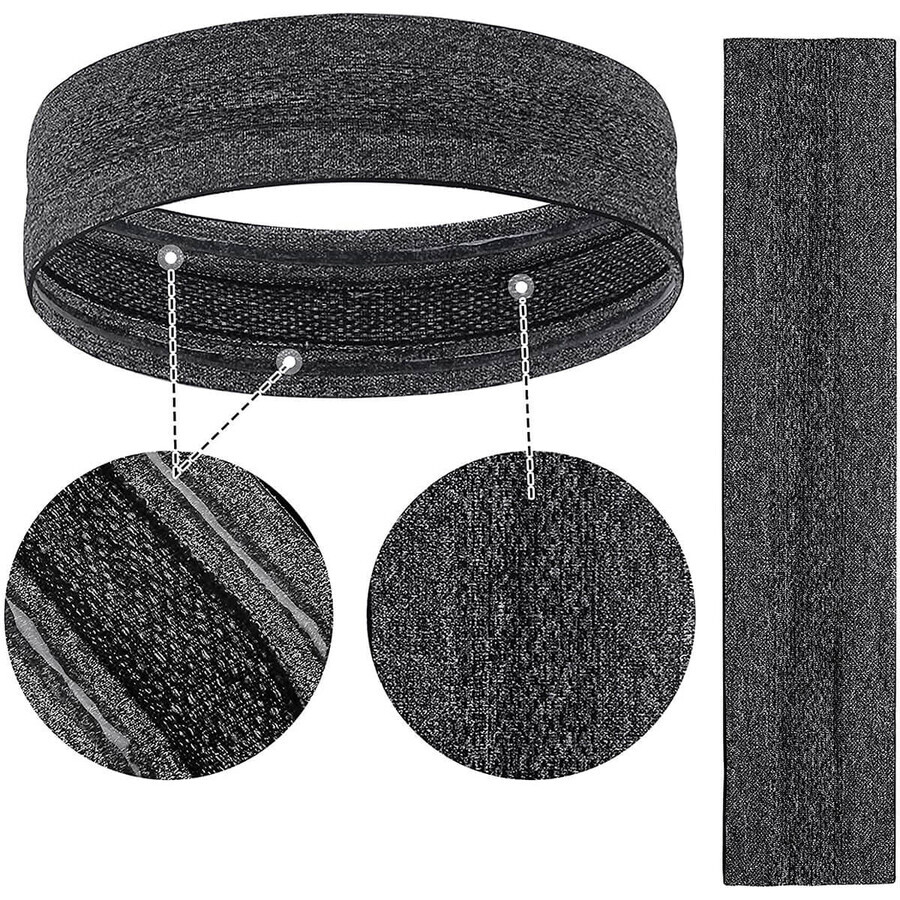 Flexible fabric headband for running fitness orange