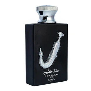 Agua de perfume Lattafa Ishq Al Shuyukh Silver, 100 ml