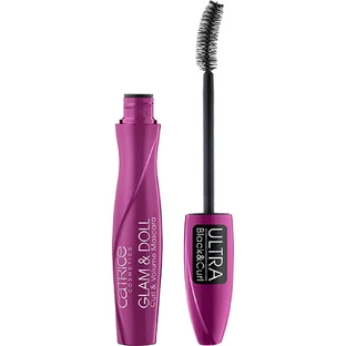 Catrice Glam amp; Doll Curl amp; Volume Máscara de pestañas Ultra Black espesante y rizadora, 10ml