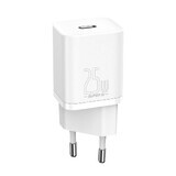 Baseus Super Si 1C fast USB Type C 25W Power Delivery Quick Charge white (CCSP020102).