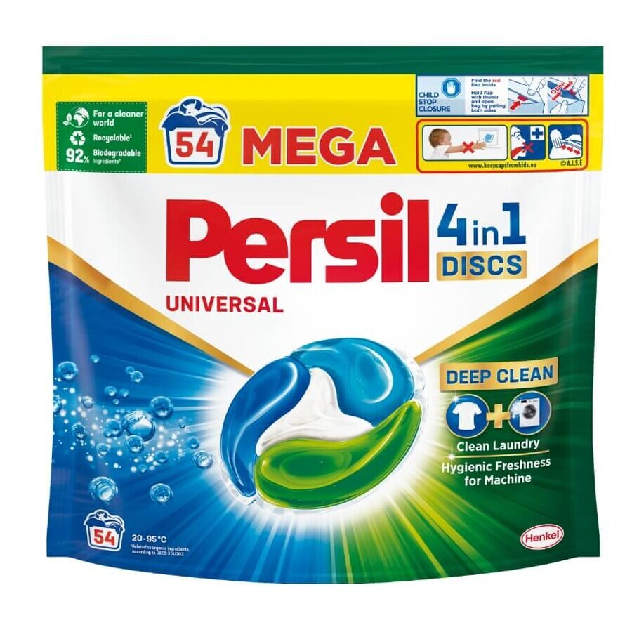 Persil Discs Regular All-purpose Washing Capsules 4in1, 54 pièces