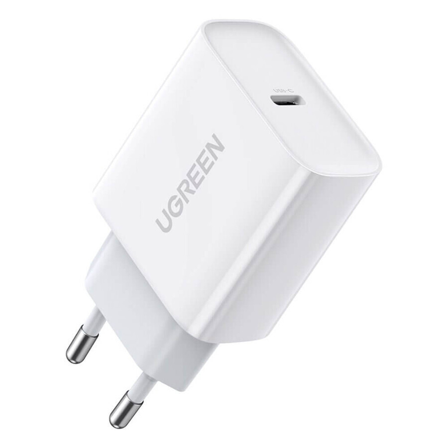 Ugreen USB-stroomlader Power Delivery 3.0 Quick Charge 4.0+ 20W 3A wit (60450)