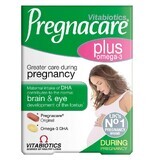 Vitabiotics Pregnacare Plus Omega-3 voor zwangere vrouwen, 56 tabletten/capsules