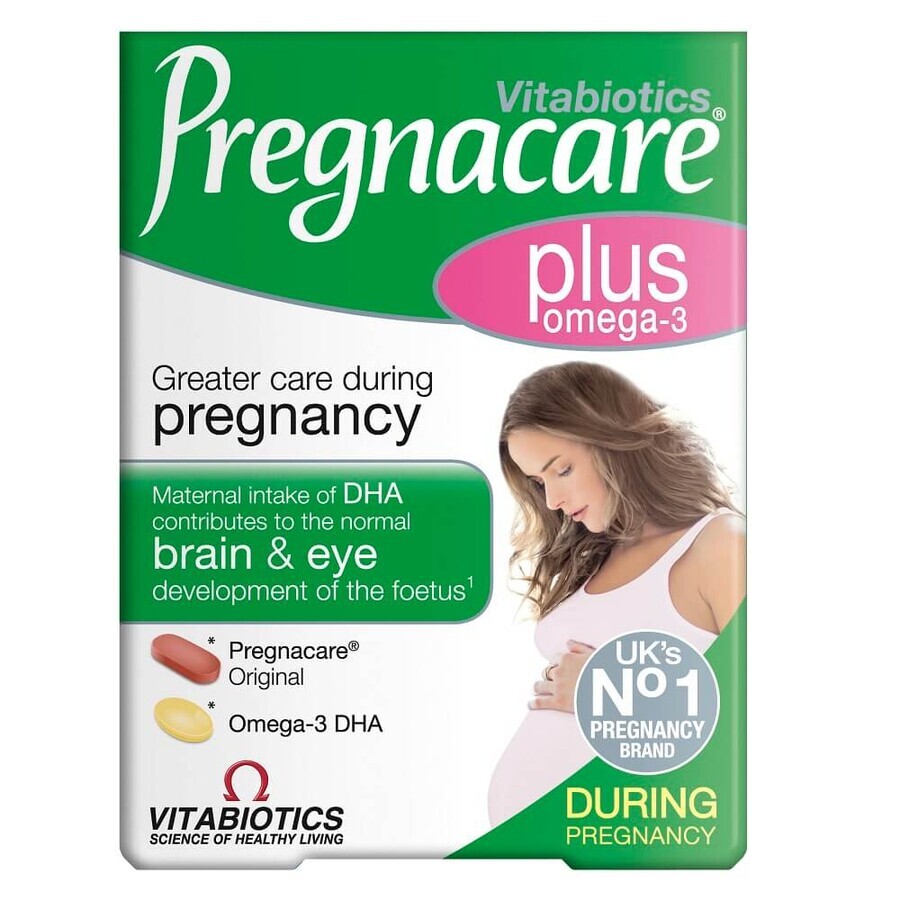 Vitabiotics Pregnacare Plus Omega-3 für Schwangere, 56 Tabletten/Kapseln