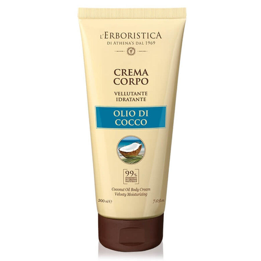 Buy L Erboristica Body cream velvety moisturizing coconut oil and monoi, 200 ml L Erboristica Body cream velvety moisturizing coconut oil and monoi, 200 ml