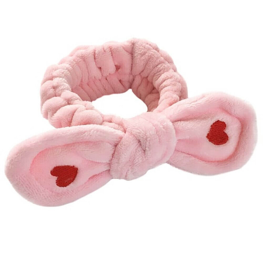Ecarla Bandeau cosmétique avec cœurs Rose