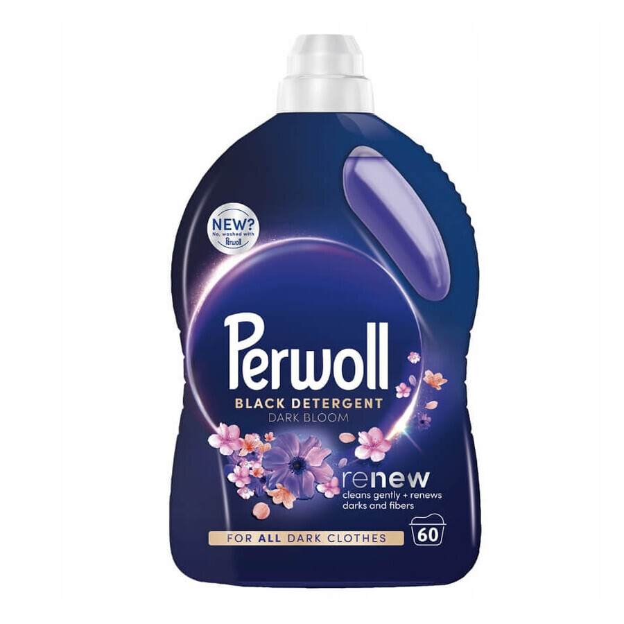 Perwoll Renew Dark Bloom Washing Liquid for black and dark fabrics, 3 l