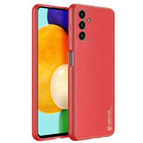 Dux Ducis Yolo elegant eco lederen hoesje Samsung Galaxy A13 5G rood
