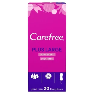 Carefree Plus Large Damenbinden Light Scent, 20 Stück