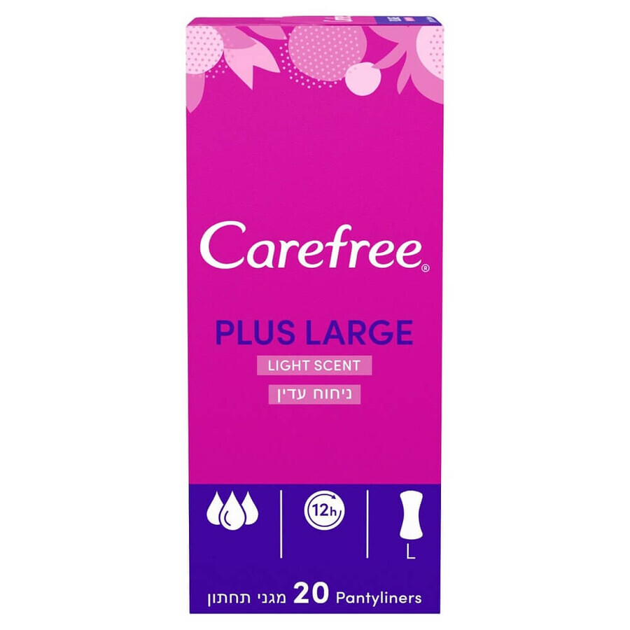 Carefree Plus Large Light Scent sanitary pads, 20 pcs.