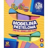 Pastell Modelliermasse 12 Farben