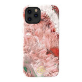 Kingxbar Agate Series elegant agat imprimat caz iPhone 12 mini roșu
