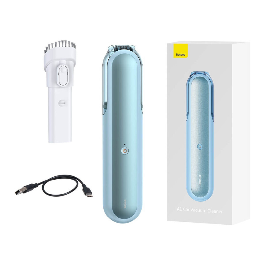 Baseus A1 mini kabelloser Autosauger 4000Pa, 30W blau (VCAQ010003)