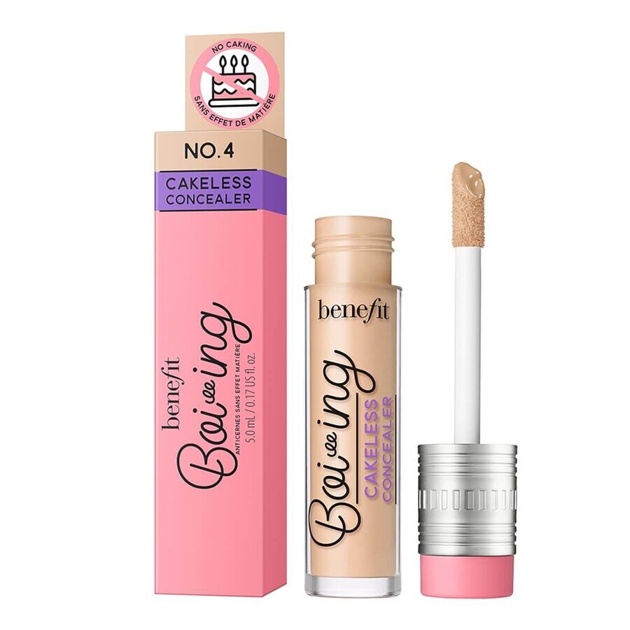 Cumpără Benefit Boi-Ing Cakeless Concealer Corector lichid cu acoperire puternică 04 Light Cool, 5 ml Benefit Boi-Ing Cakeless Concealer Corector lichid cu acoperire puternică 04 Light Cool, 5 ml