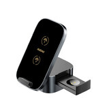 Dudao A11Pro+ inductieve 15W 3in1 lader voor telefoon / smartwatch / hoofdtelefoon - zwart