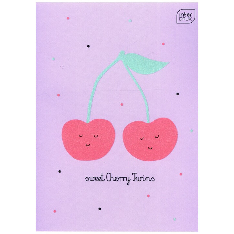 Cuaderno A5 triple línea 16 hojas Purpurina 20 unid. mezcla