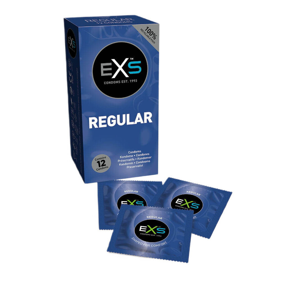 Preservativos EXS Regular Classic, 12 unidades