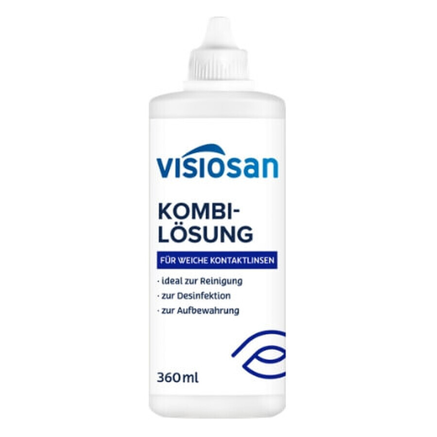 Visiosan, fysiologische zoutoplossing voor zachte lenzen, 360 ml