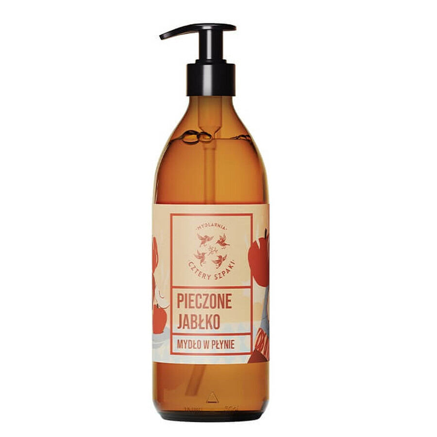 Mydlarnia Cztery Szpaki Săpun lichid natural Baked Apple, 500 ml
