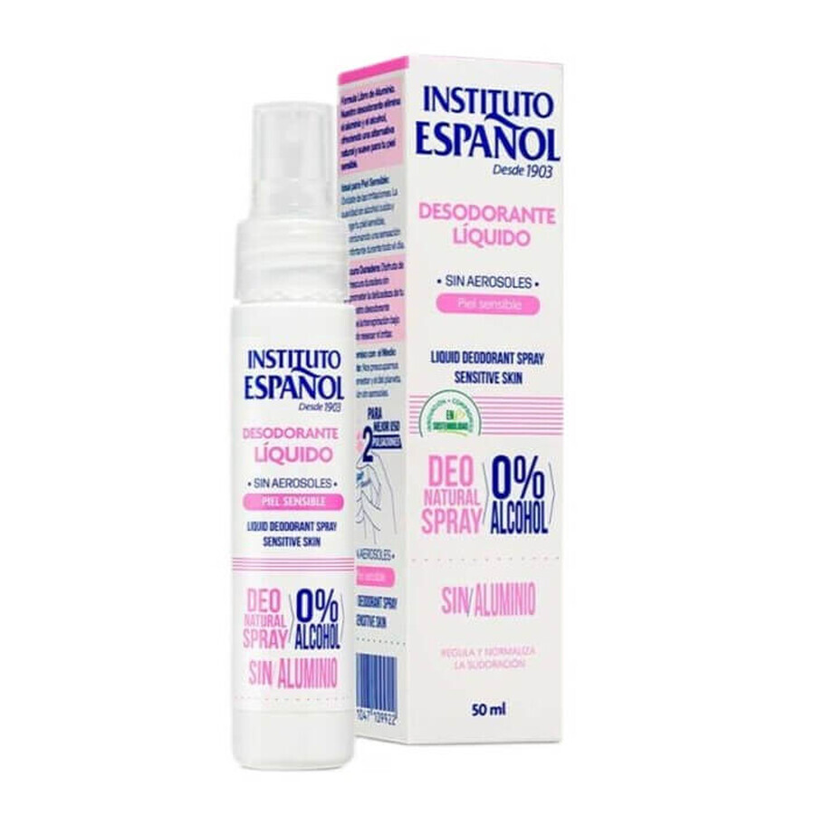 Instituto Español Sensitive Bruma Antitranspirante Mujer, 50 ml