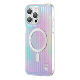 Kingxbar PQY Go Out Series magnetic iPhone 14 Plus MagSafe laser color case