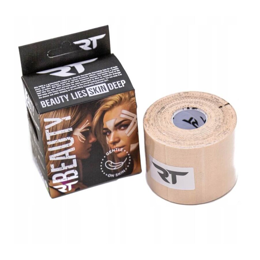 Rea Beauty Nastro per kinesiotaping facciale 5m x 5cm, 1 pezzo