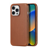 Dux Ducis Napoli iPhone 14 Pro custodia magnetica in pelle MagSafe marrone