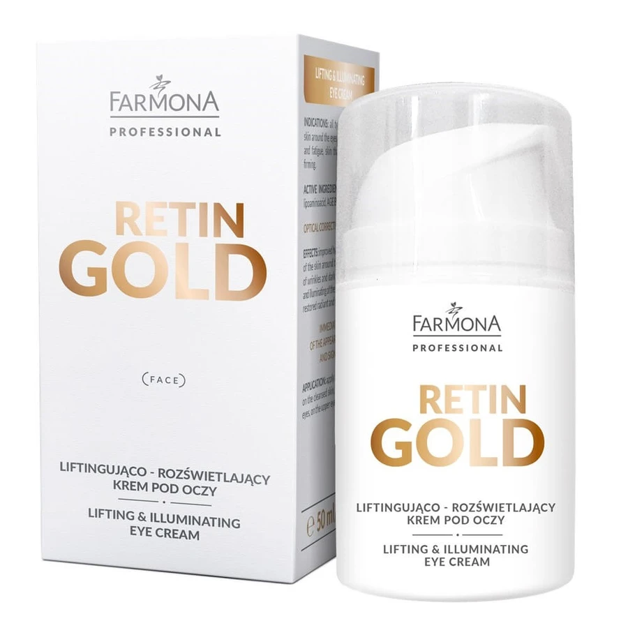 Farmona Professional Retin Gold Lifting and brightening eye cream, 50 ml