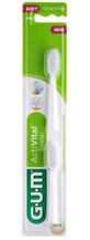 Sunstar GUM ActiVital, Replacement white tips for Sonic 4110, 2 pieces.
