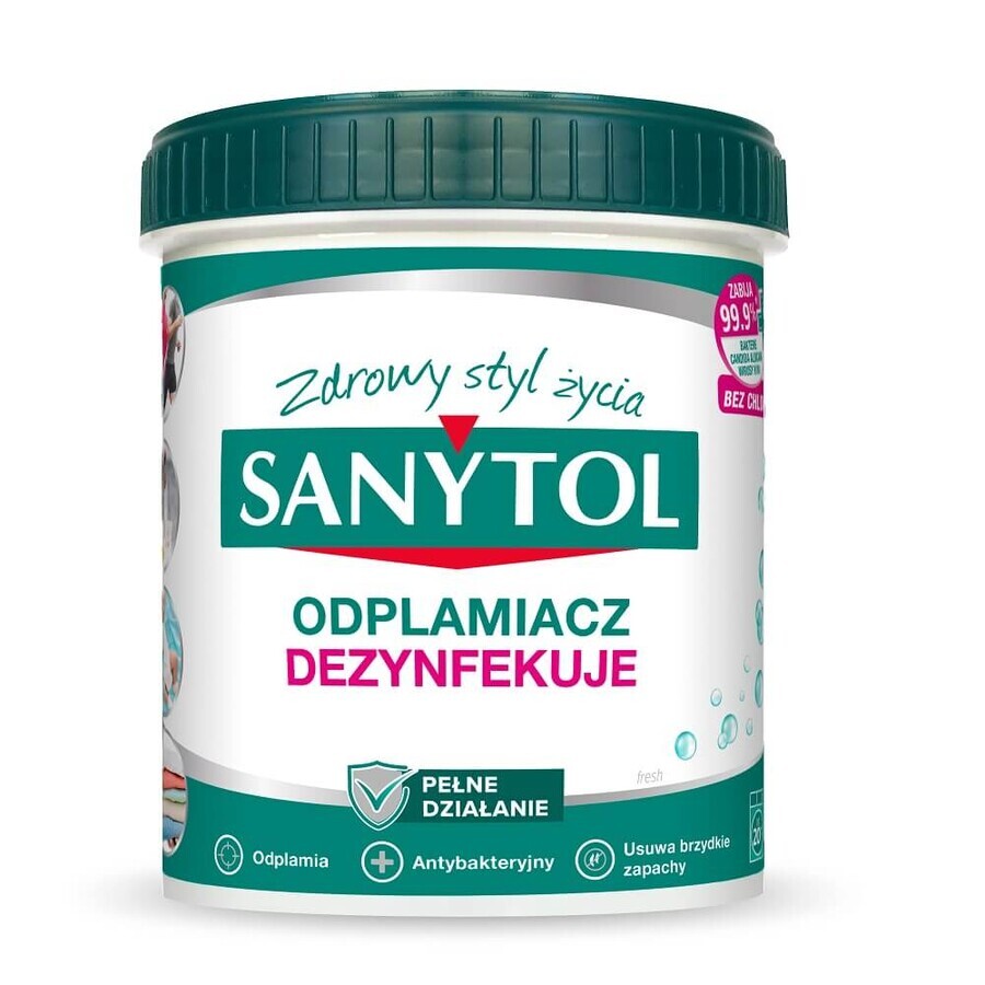 Sanytol Disinfectant pudră de îndepărtare a petelor pentru țesături albe și colorate, 450 g