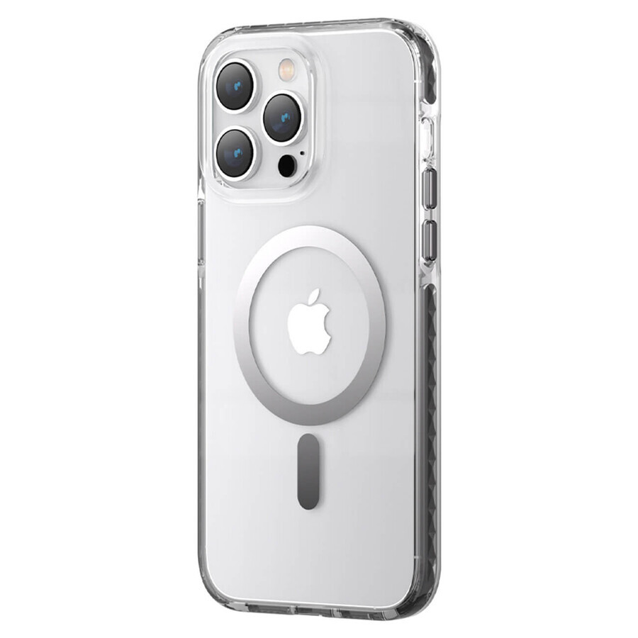 Kingxbar PQY Ice Crystal Series magnetisch hoesje iPhone 14 Plus MagSafe grijs