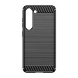 Funda de carbono Samsung Galaxy S23+ funda de silicona flexible de carbono negro