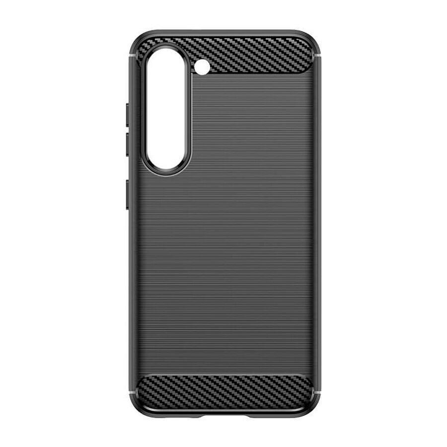 Funda de carbono Samsung Galaxy S23+ funda de silicona flexible de carbono negro