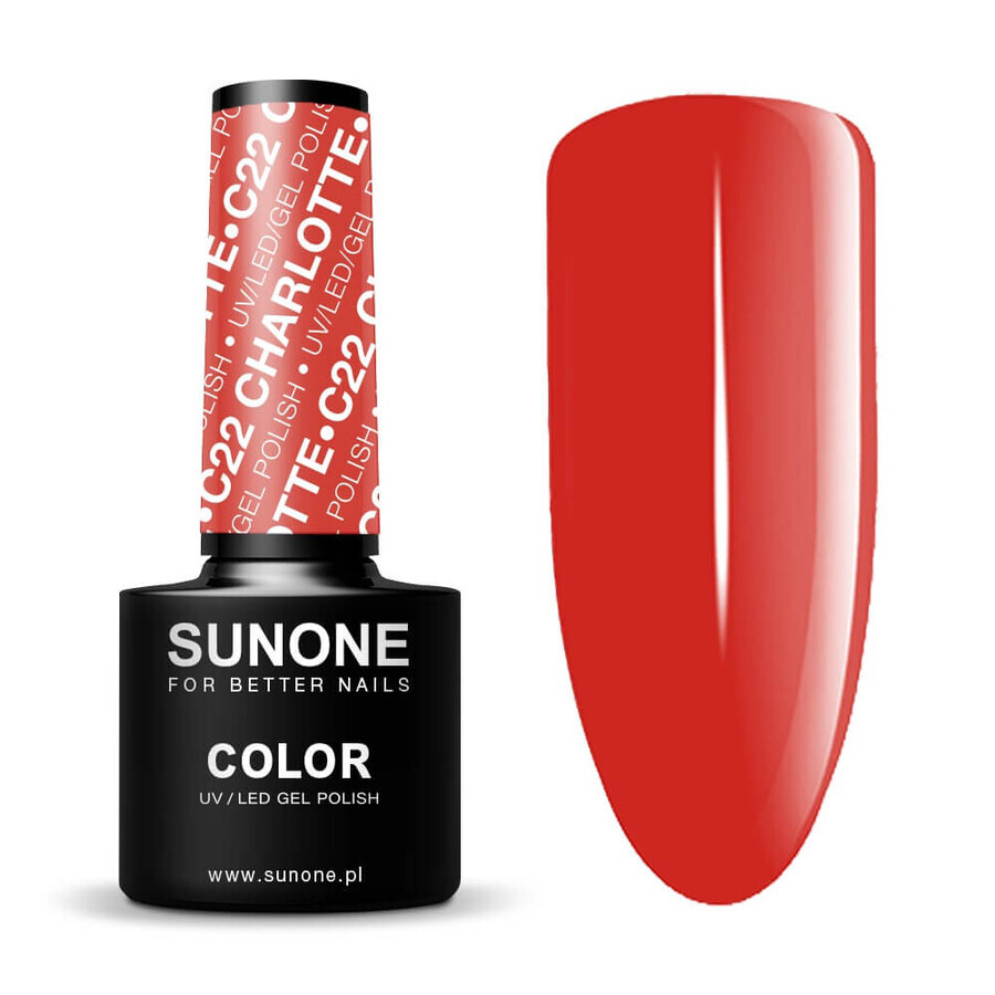 Sunone UV/LED Gel Polish Color Hybrid Varnish C22 Charlotte, 5 ml