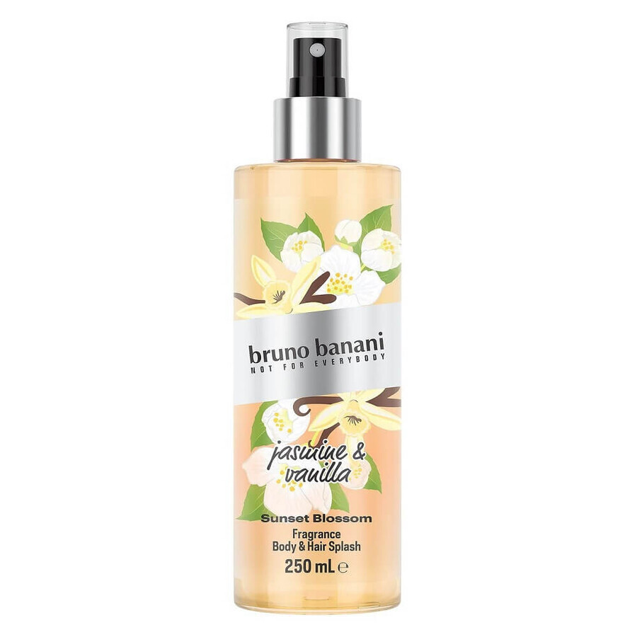 Boutique Bruno Banani Sunset Blossom Jasmine amp ; Vanilla Body and Hair Mist, 250 ml Bruno Banani Sunset Blossom Jasmine amp ; Vanilla Body and Hair Mist, 250 ml