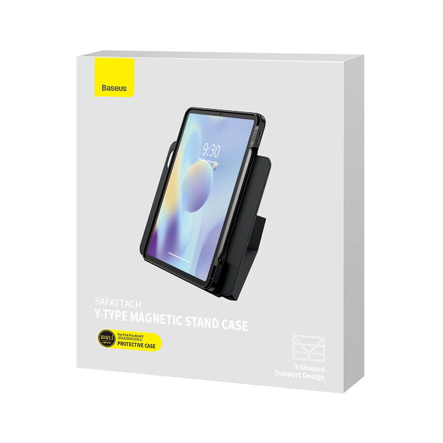 Baseus Safattach Y-type magnetische/standaard hoes voor iPad Pro 11 (2018/2020/2021) / iPad Air4/5 10.9 grijs