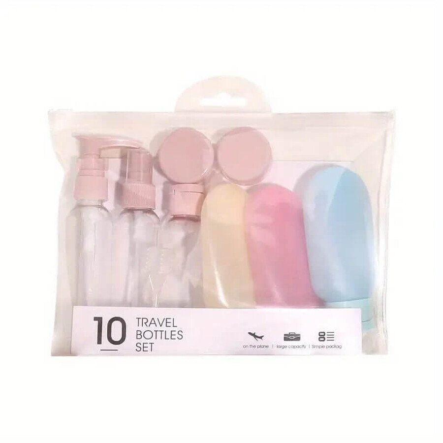 Ecarla Kosmetik Reisebehälter Set, 10 Stück