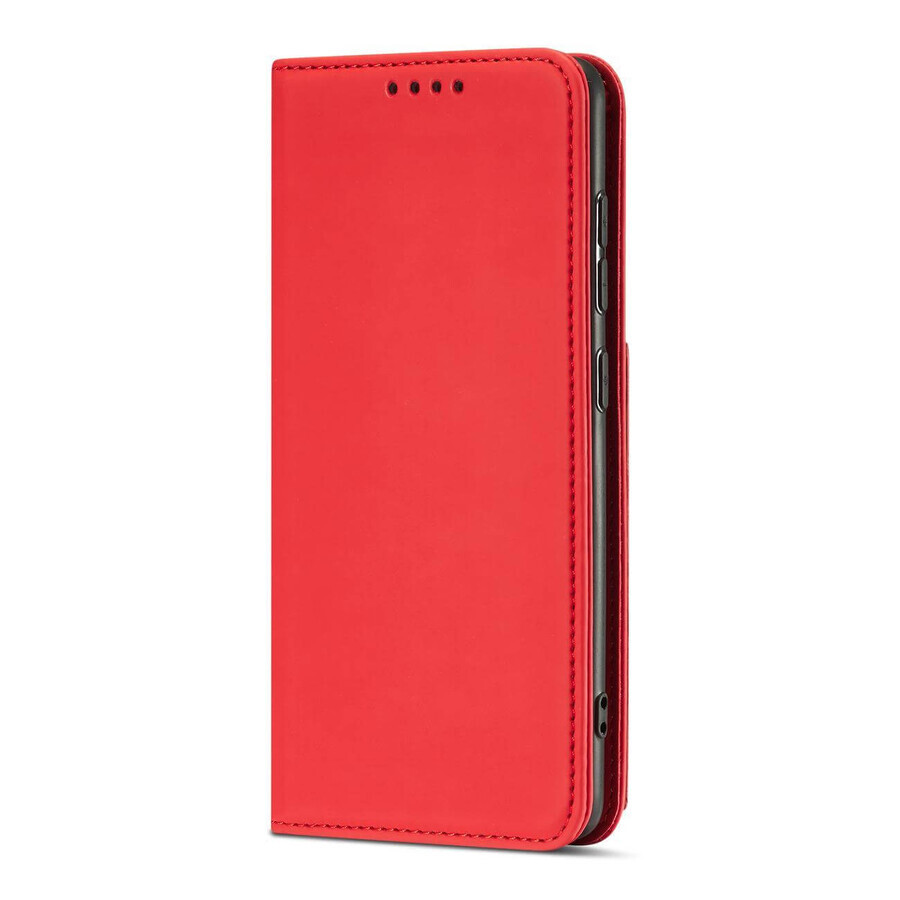 Magnet Kartenetui für Samsung Galaxy A13 5G Karte Brieftasche Fall Kartenhalter rot