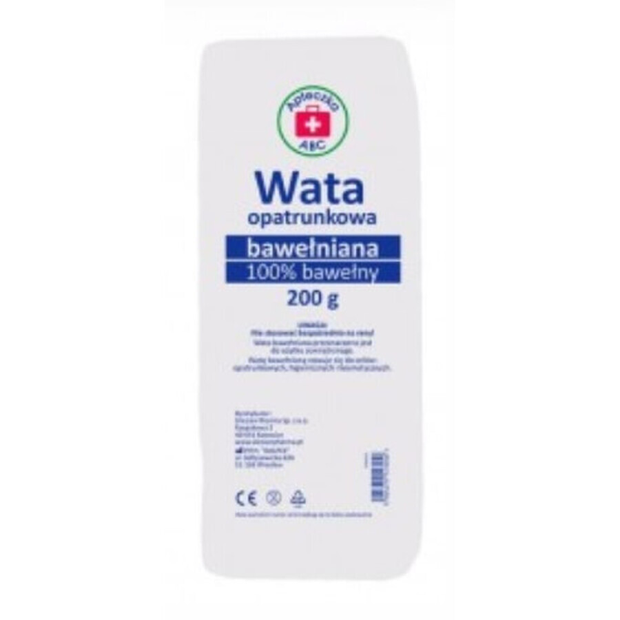 Ovatta, 100% cotone, ABC First Aid Kit, 200g, 1 confezione