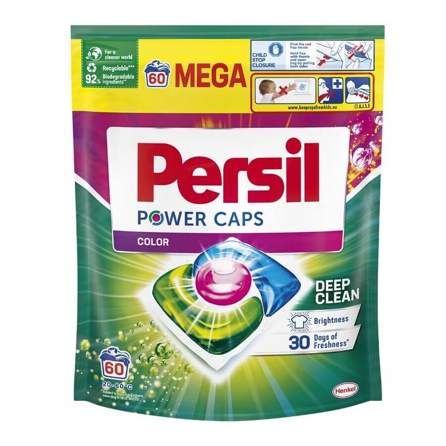 Persil Power Caps Capsules for washing colored fabrics, 60 pieces