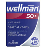 Vitabiotics Wellman 50+ pour les hommes de plus de 50 ans, 30 comprimés