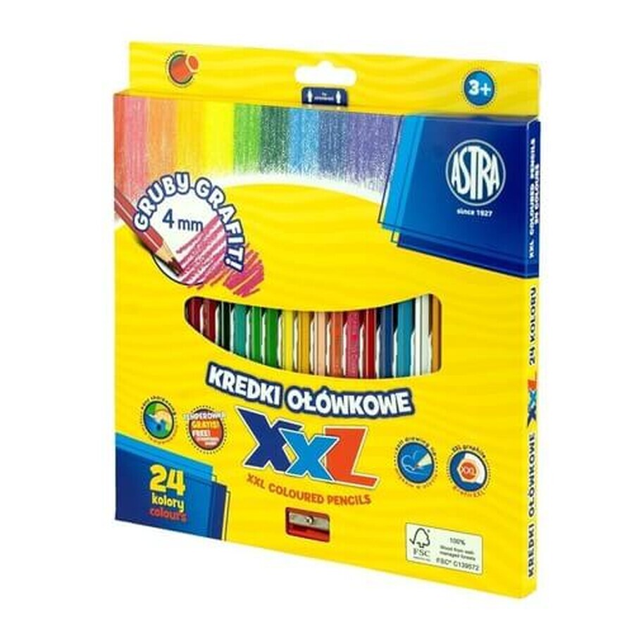 Cumpără Creioane colorate XXL 24 culori Creioane colorate XXL 24 culori