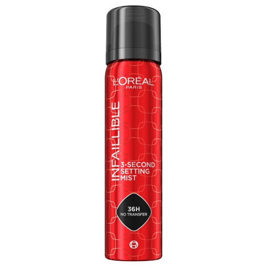 Winkel op L Oreal Paris Infaillible 3-Second Setting Mist 3-seconden make-up fixing spray, 75 ml L Oreal Paris Infaillible 3-Second Setting Mist 3-seconden make-up fixing spray, 75 ml